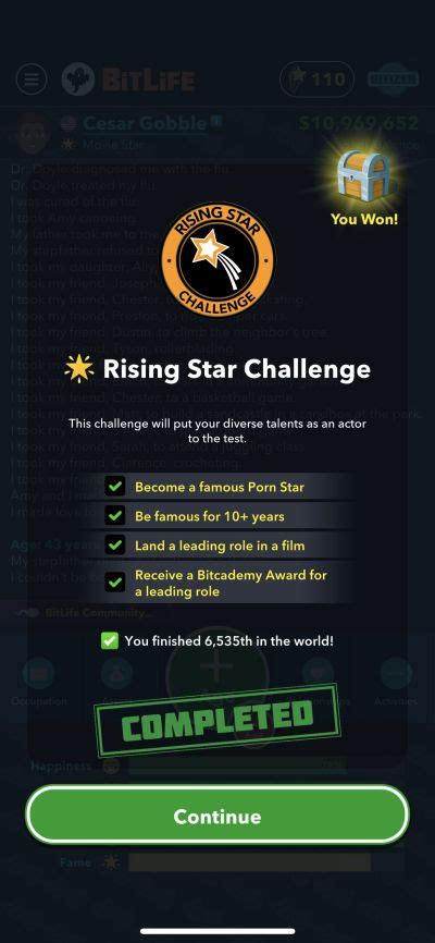 rising star challenge bitlife|bitlife challenges official.